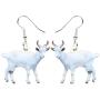 DUOWEI Acrylic Lovely Goat Earrings Goat Dangle Jewelry for Women Girls Teens Charms Goat Gifts