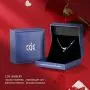 CDE Valentines Day Necklace Gifts for Women Hummingbird Necklaces S925 Sterling Silver Necklaces for Women Embellished with Crystals from Austria Valentines Jewelry Gifts for Women Animal Necklace for Girlfriend Mom