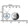 Flyow 925 Sterling Silver Rhodium Plated Cubic Zirconia Forever Love Heart Pendant Necklace for Women Jewelry Birthday Gift