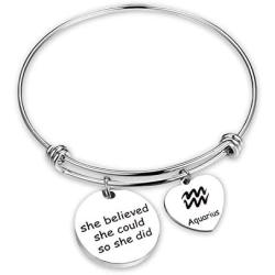 SIDIMELO Personalized Jewelry Inspiration Bracelet Encouragement Bracelet Birthday Gifts Gift Couples Jewelry Saying Stamped Inspirational Message Bracelet