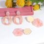 Hanpabum 9 Pairs Acrylic Statement Earrings for Women Leaf Dangle Drop Earrings Resin Bohemian Trendy Earrings Fashion Jewelry Set Girls