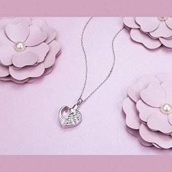 S925 Sterling Silver Urn Necklace for Ashes Cremation Memorial Keepsake Pendant Necklace Jewelry for Women