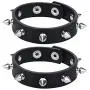 macoking Leather Studded Bracelet Choker Punk Spike Rivet Cuff Metal Black Wristband macoking Leather Studded Bracelet Choker Punk Spike Rivet Cuff Metal Black Wristband
