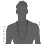 FIBO STEEL 18k Real Gold Plated 2.5-8 MM Stainless Steel Mens Womens Necklace Twist Rope Chain, 16-36 inches