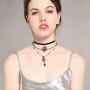Choker Necklaces for Women Girl, Layered Stars Pendant Necklace Jewelry Gift