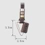 Coostuff Long Necklace for Men Women Rock Punk Jewelry Triangel Pendant Genuine Leather Necklaces Adjustable Leather Rope Chocker