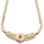 My Prime Gifts Bold Gold Designer Charm Necklace Jewelry Holds One 18-20 Snap Standard Ginger Style Charms