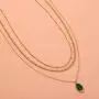 Eseres Girls Layered Necklace Teardrop Pendant Rhinestone Chokers Eseres Girls Layered Necklace Teardrop Pendant Rhinestone Chokers