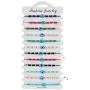 12Pcs Colorful Crystal Rhinestone Ball Beads Evil Eye Bracelets Glass Enamel Evil Eye Handmade String Bangle for Women Girls Protection Jewelry