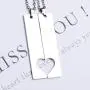 Fanery Sue 2PC Personalized Name Necklace Custom Engraved Matching Heart Puzzles Pendant Anniversary for Couples Best Friends Fanery Sue 2PC Personalized Name Necklace Custom Engraved Matching Heart Puzzles Pendant Anniversary for Couples Best Friends