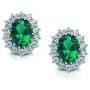 MAFMO Luxury Crystal Jewelry Set Women Colorful Oval Shaped Necklace Stud Earrings Ring for Gift