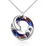 ONEFINITY 925 Sterling Silver Dolphin Necklaces Crystal Dolphin Pendant Ocean Wave Jewelry for Women Girls Gifts
