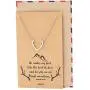 Quan Jewelry Deer Antler Pendant Gemini Necklace, Birthday Gifts for Women, Animal Handmade Jewelry Gift with Inspirational Quote on Greeting Card Quan Jewelry Deer Antler Pendant Gemini Necklace, Birthday Gifts for Women, Animal Handmade Jewelry Gift with Inspirational Quote on Greeting Card