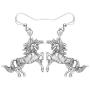 NEWEI Plated Alloy Antique Fantasy Unicorn Horse Earrings For Women Drop Dangle Novelty Ornaments Jewelry Gift