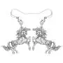 NEWEI Plated Alloy Antique Fantasy Unicorn Horse Earrings For Women Drop Dangle Novelty Ornaments Jewelry Gift NEWEI Plated Alloy Antique Fantasy Unicorn Horse Earrings For Women Drop Dangle Novelty Ornaments Jewelry Gift