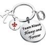 The Originals Inspired Jewelry Fandom Gift Idea Team Klaus Always and Forever Keychain