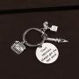 CENWA Court Reporter Gift Court Reporter Always Get The Last Word Keychain Stenographer Gift Retirement Gift for Court Reporter