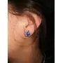 Neckce Cute Sea Turtle Pendant Necklace Earrings Sets Created Blue Opal Necklace Animal Jewelry for Women Neckce Cute Sea Turtle Pendant Necklace Earrings Sets Created Blue Opal Necklace Animal Jewelry for Women