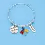PENQI Autism Awareness Bracelet Autism Puzzle Charm Bracelet Show Yourself Step Into Your Power Autism Inspired Jewelry Autism Mom Gift Autism Grandma Gift PENQI Autism Awareness Bracelet Autism Puzzle Charm Bracelet Show Yourself Step Into Your Power Autism Inspired Jewelry Autism Mom Gift Autism Grandma Gift