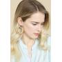 Bohemian Straw Rattan Woven Geometric Statement Earrings - Ethnic Acetate Hoops, Teardrop Dangles Natural Raffia Fan Tassel
