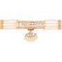 Efulgenz Indian Traditional 18K Gold Tone Plated Ruby Pearl Beaded Collar Strand Moti Choker Necklace Jewelery Festive Costume Accessories for Women and Girls