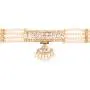 Efulgenz Indian Traditional 18K Gold Tone Plated Ruby Pearl Beaded Collar Strand Moti Choker Necklace Jewelery Festive Costume Accessories for Women and Girls
