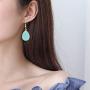 4 pairs Sparkle Crystal Druzy Earrings For Women Jewelry Handmade Water drop Hanging Drop Earring Teardrop Long Earrings Jewelry