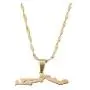Gambia Map Flag Necklace Pendants Gold Color Jewelry Gambian Item Gifts Gambia Map Flag Necklace Pendants Gold Color Jewelry Gambian Item Gifts