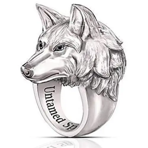 Wolf Ring for Men, Norse Viking Wolf Head Ring, Retro Wolf Totem Rings, Wolf Signet Rings, Amulet Ring, Animal Wolf Jewelry for Men Boys Wolf Ring for Men, Norse Viking Wolf Head Ring, Retro Wolf Totem Rings, Wolf Signet Rings, Amulet Ring, Animal Wolf Jewelry for Men Boys