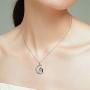 Nightmare Necklaces Before Christmas 925 Sterling Silver Sally and Jack I Love You to The Moon and Back Jewelry for Women Wife Girlfriend Couple