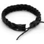 Manfnee 6-12PCS Braided Faux Leather Bracelet Punk Cuff Wrap Bracelets for Men Women Adjustable