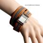 FORCEHOLD Genuine Leather Chokers Necklaces Zipper Design Bracelet Necklace Collar Dual Use