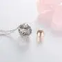 Vintage Hollow Flower Urn Necklace for Ashes Forever in My Heart Memorial Locket Pendant Jar Keepsake Cremation Jewelry
