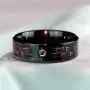 wedding ring set Two Rings His Hers Couples Matching Rings Womens 2pc Black Gold Filled Red CZ Wedding Engagement Ring Bridal Sets Mens Stainless Steel Wedding Band wedding ring set Two Rings His Hers Couples Matching Rings Womens 2pc Black Gold Filled Red CZ Wedding Engagement Ring Bridal Sets Mens Stainless Steel Wedding Band