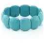 Gem Stone King 7.5 Inch Simulated Turquoise Howlite Beads Stretch Bangle Bracelet 20MM Gem Stone King 7.5 Inch Simulated Turquoise Howlite Beads Stretch Bangle Bracelet 20MM
