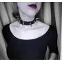 Punk Rock Gothic Black Rivet Leather Spiked Necklace Neckband Choker Adjustable Punk Rock Gothic Black Rivet Leather Spiked Necklace Neckband Choker Adjustable