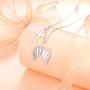 925 Sterling Silver God in My Heart Faith Hope Love Cross Pendant Necklace for Women Girlfriend Daughter Mother