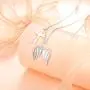 925 Sterling Silver God in My Heart Faith Hope Love Cross Pendant Necklace for Women Girlfriend Daughter Mother