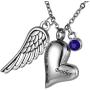 COCO Park Love Heart Stainless Steel Urn Pendant Necklace Ash Memorial Keepsake Cremation Jewelry