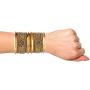Efulgenz Boho Vintage Antique Gypsy Tribal Indian Oxidized Gold Plated Bracelets Bangle Set