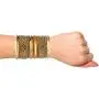 Efulgenz Boho Vintage Antique Gypsy Tribal Indian Oxidized Gold Plated Bracelets Bangle Set