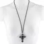 Lux Accessories Rhinestone Crystal Filigree Cross Pendant Necklace Lux Accessories Rhinestone Crystal Filigree Cross Pendant Necklace