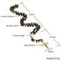 Mealguet Jewelry Fashion Stainless Steel Rubber Black Gold Plated Two-Tone Beaded Jesus Christ Crucifix Cross Rosary Necklace Mealguet Jewelry Fashion Stainless Steel Rubber Black Gold Plated Two-Tone Beaded Jesus Christ Crucifix Cross Rosary Necklace