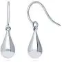 BERRICLE Rhodium Plated Sterling Silver Teardrop Fashion Necklace and Earrings Set BERRICLE Rhodium Plated Sterling Silver Teardrop Fashion Necklace and Earrings Set