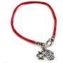 Sterling Silver Star of David Charm & Lucky Hamsa Hand Charms Bracelet on Red String Bracelet - Jewelry for Women Men & Teens - 7'' Length
