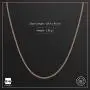 14K Rose Gold Plated on 925 Sterling Silver 1.3 mm Curb Chain Necklace Length 18'' inch / 45 cm (18)