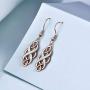 LUHE Celtic Earrings Sterling Silver Oxidized Good Luck Irish Vintage Celtic Knot Dangle Dangling Earrings Jewelry Dangles Gifts for Women Girls