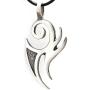 Trilogy Jewelry Pewter Maori Tribal Fishhook New Zealand Pendant on Leather Necklace