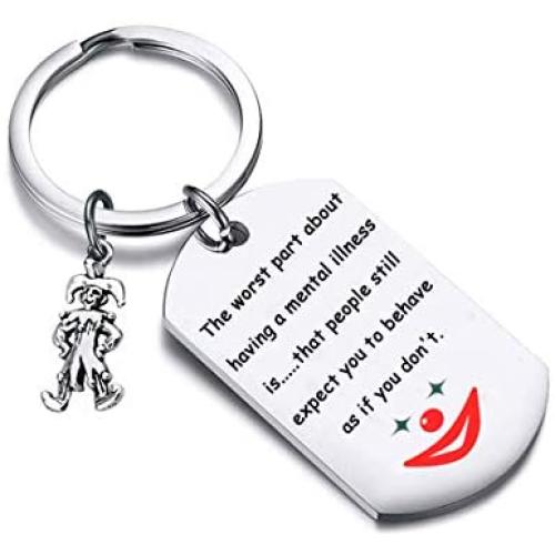 POTIY Joker 2019 Movie Inspired Jewelry Jokers Diary Gift Joker Keychain for DC Comics Fans