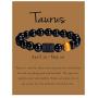 VLINRAS Zodiac Bracelet for Men Women, 8mm 10mm Natural Black Onyx Stone Star Sign Constellation Horoscope Bracelet Gifts